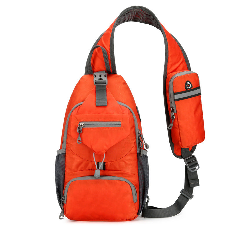 Men's Lightweight Trend Multicolor Mobile Multifunctional Cashier Men's Chest Bags
