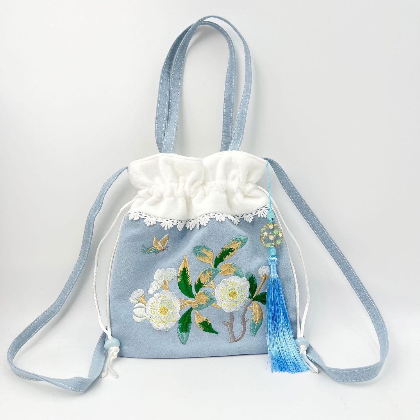 Graceful Embroidery Source Han Elements Antique Crossbody Bags