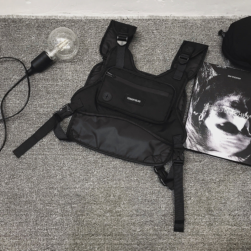 Women's & Men's Street Trend And Combat Fashion Vest Couple Men's Chest Bags