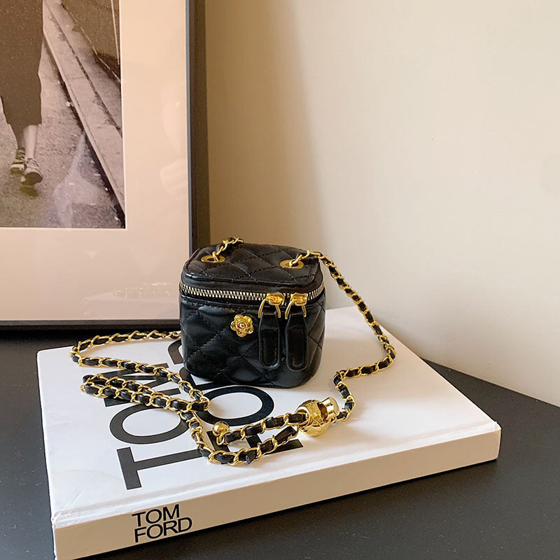 Women's & Children's & Golden Ball Camellia Mini Chic Crossbody Bags