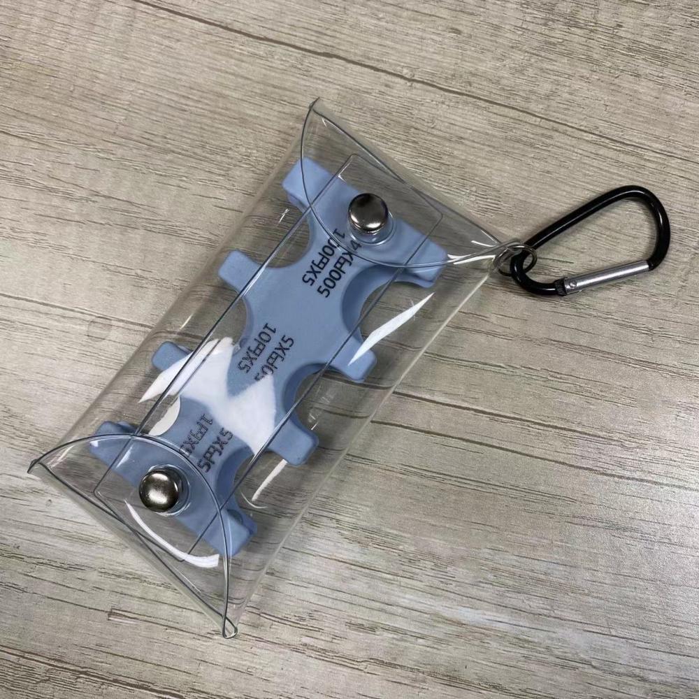 Classification Transparent Strap Climbing Button Carabiner Coin Purses