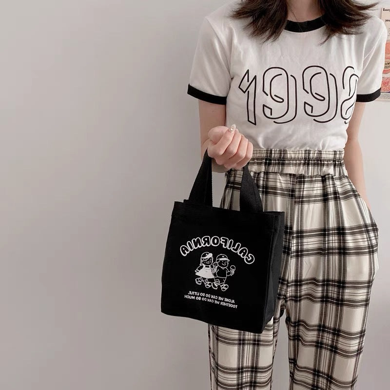 Style Thermal Large Capacity Lunch Box Handbags