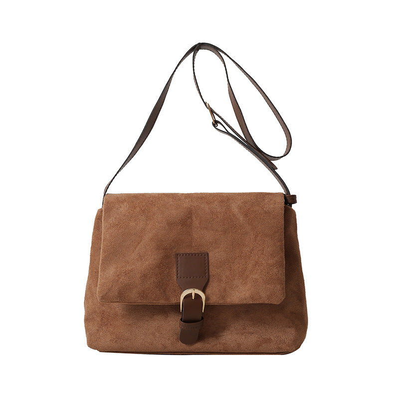 Women's Spring Retro Frosted High-grade Versatile Commuter Shoulder Bags