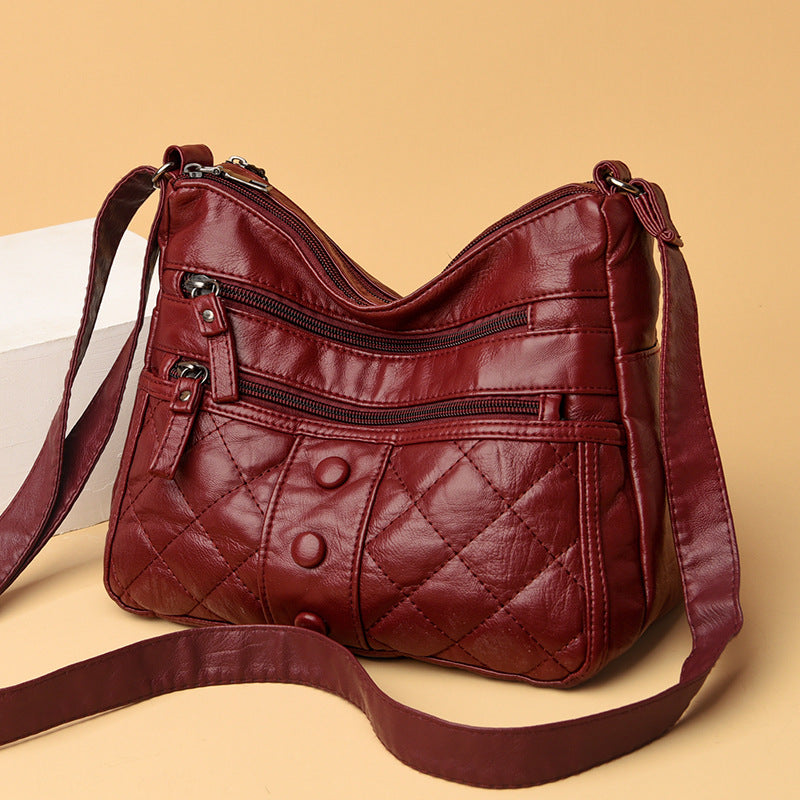 Women's Graceful Soft Surface Fashion Mom Crossbody Bags