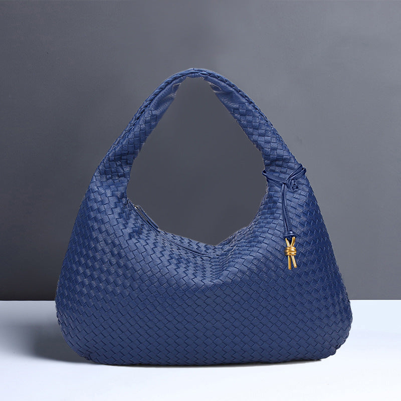 Women's Crescent Hand-woven Portable Dumpling Fashion Underarm Shoulder Bags