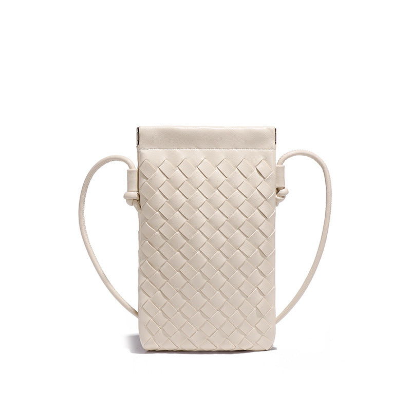 Autumn Woven Cell Niche Texture Mini Crossbody Bags