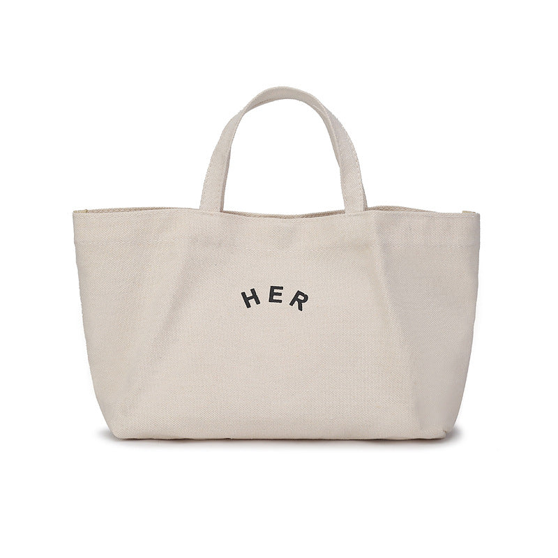 Women's Korean Versatile Large Capacity Canvas Art Shoulder Bags