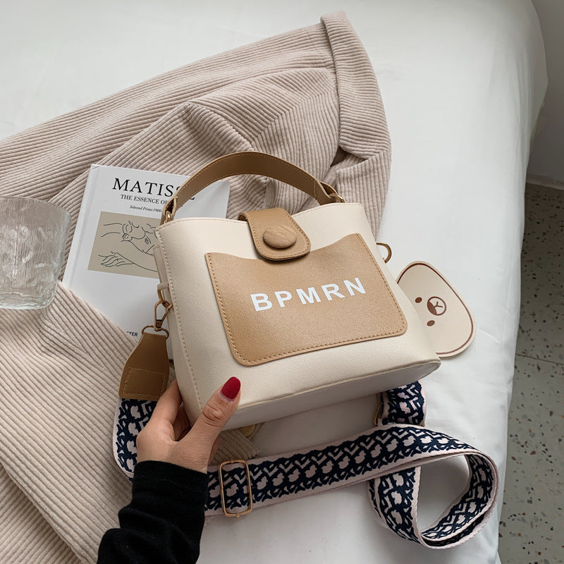 Women's Autumn Fashion Wide Strap Portable Shoulder Bags