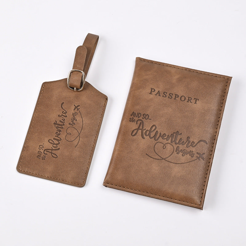 Brave Adventure Passport Cover Tag Ticket Card Holder