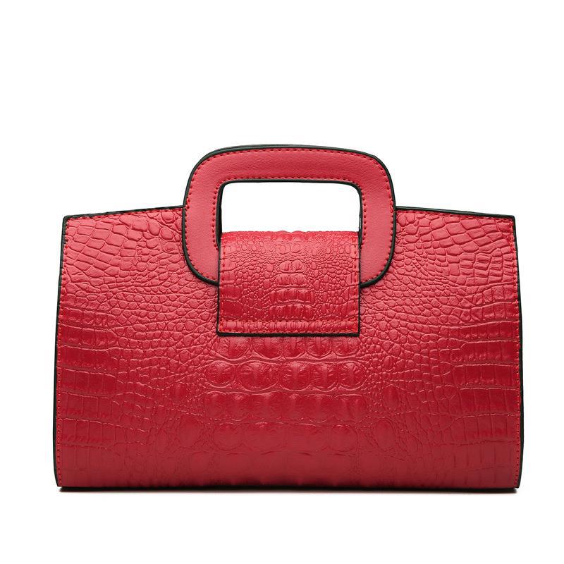 Women's Alligator Print Fashion Crocodile Pattern Retro Crossbody Bags