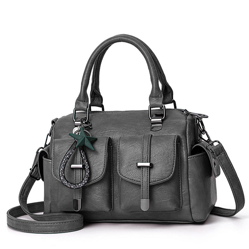Women's Fashion Korean Soft Leather Large Capacity Shoulder Bags