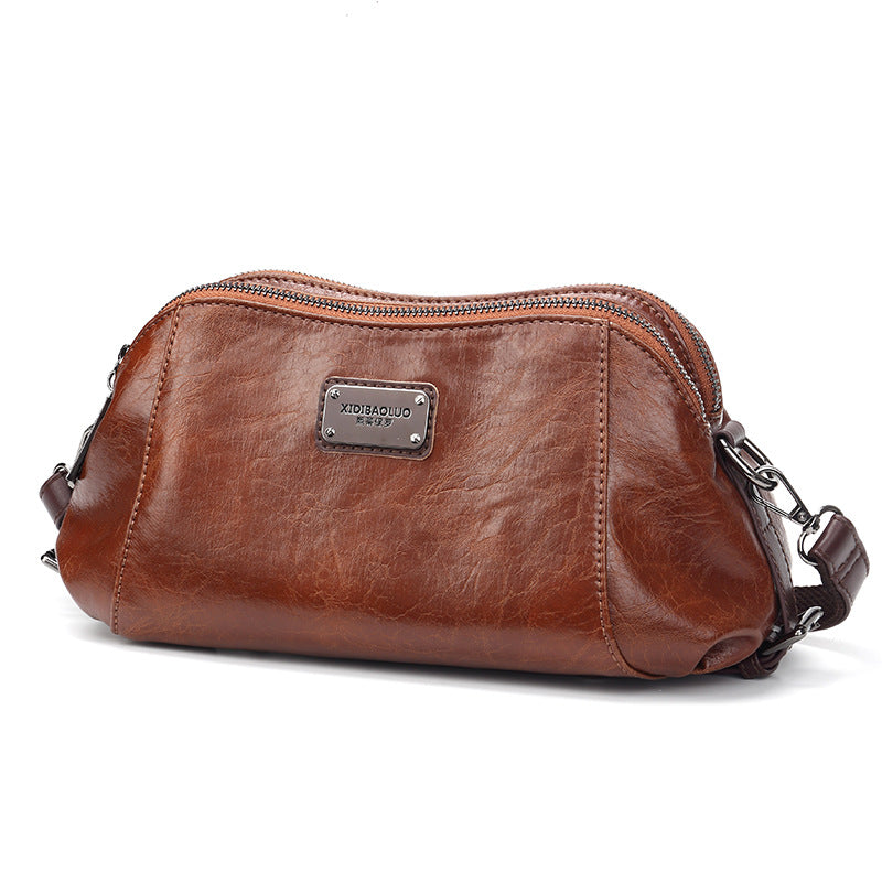 Women's Retro Fashion Soft Curved Moon Large Crossbody Bags