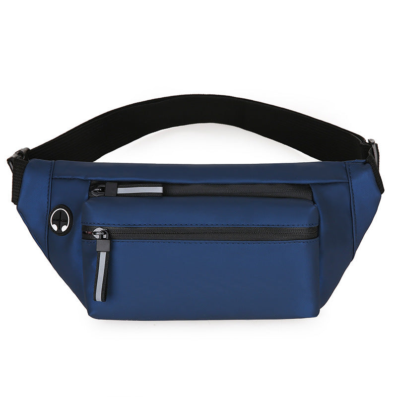 Men's Black Stall Leisure Waterproof Running Cross Men's Waist Packs