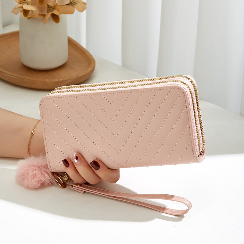 New Women's Stylish Good Texture Plush Ladies Wallet