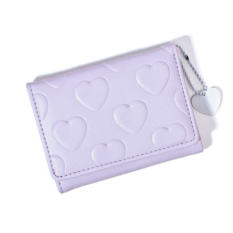 Korean Style Cute Refreshing Trifold Niche Ladies Wallets