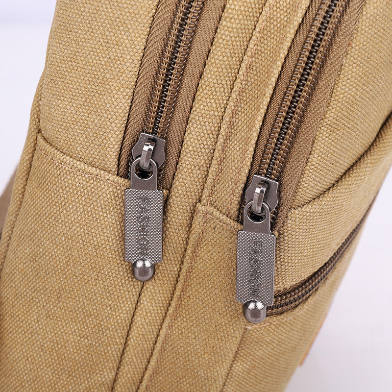 Men's Korean Style Versatile Large Capacity Canvas Men's Chest Bags