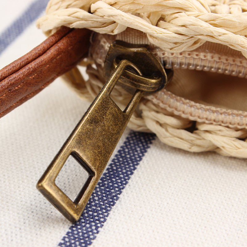 String Woven Pouch Seaside Vacation Beach Crossbody Bags