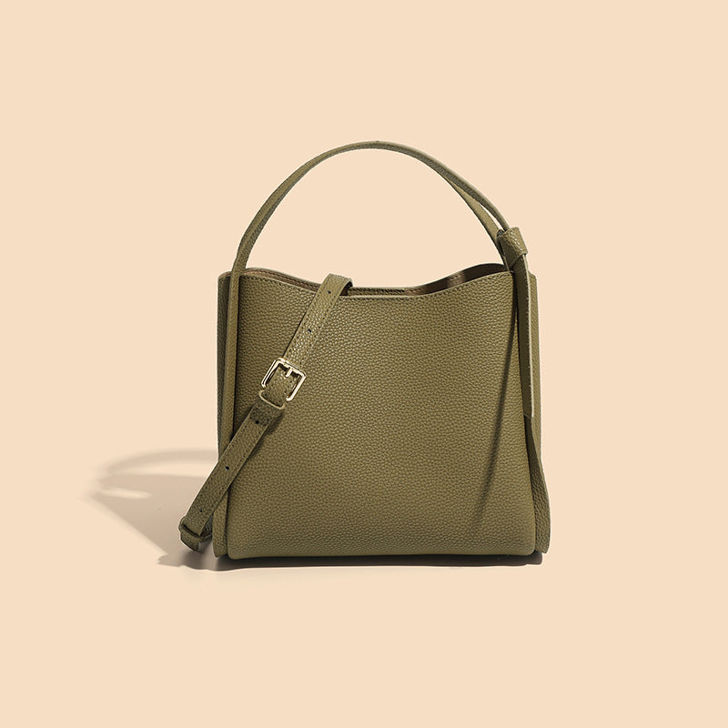 Women's Fashion Genuine Leather High-grade Simple Portable Shoulder Bags