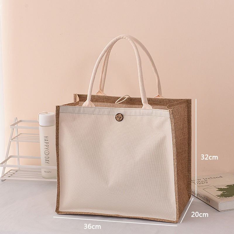 Blank Canvas Painting Jute Cotton Linen Handbags