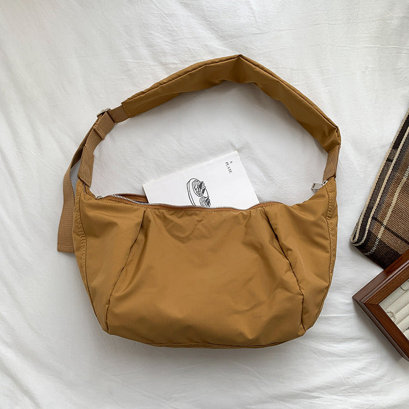 Pretty Niche Fashion Neutral Nylon Dumpling Shoulder Bags