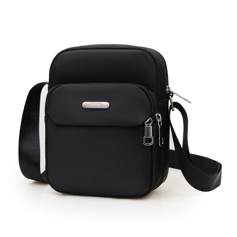 Women's Solid Color Multilayer Fashion Waterproof Multifunctional Shoulder Bags