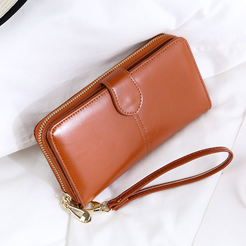 Women's Zipper Hasp Large Capacity Multiple Slots Card Holder