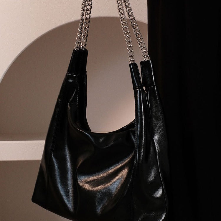 High Sense Idle Style Soft Leather Shoulder Bags