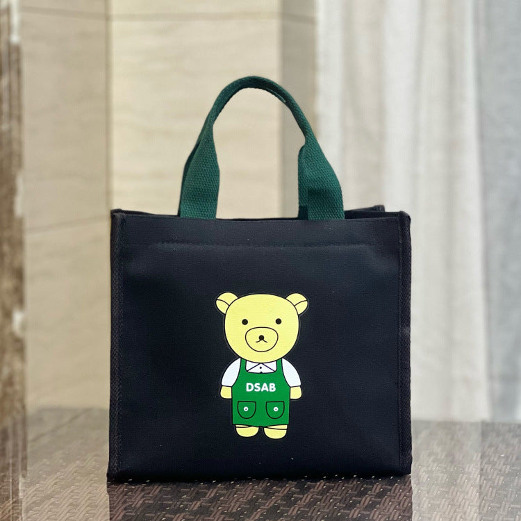 Cute Bear Lunch Box Hand Carrying Large Capacity For Handbags