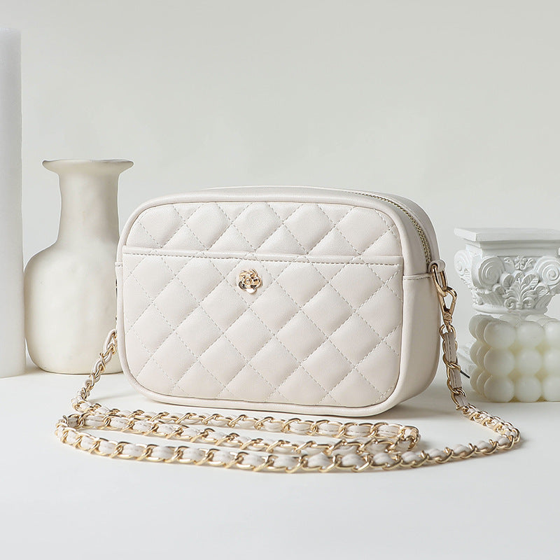 Women's & Men's Creative Trendy Diamond Plaid Chain Crossbody Bags