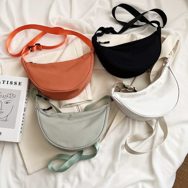 Women's Nylon Fashionable Dumpling Lightweight Underarm Shoulder Bags