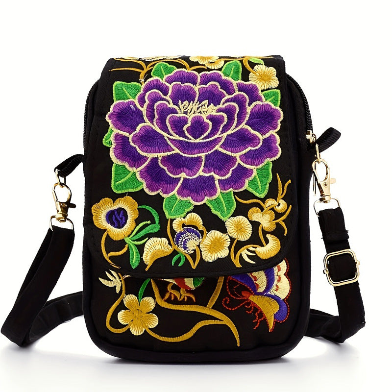 Women's Yunnan National Style Embroidered Mini Flap Bags