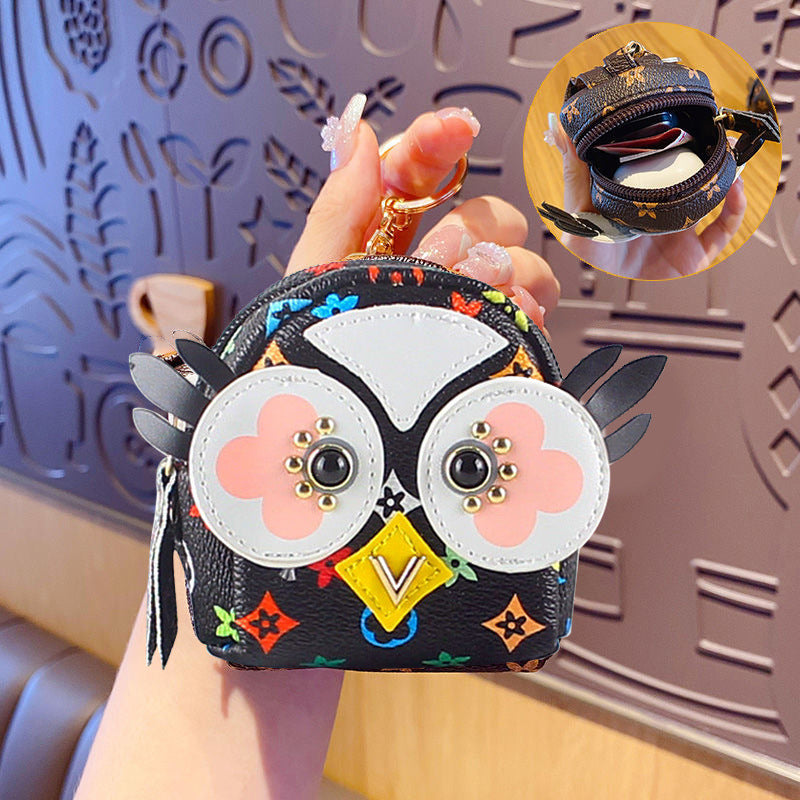 Comfortable Glamorous Versatile Cool Owl Headset Coin Purses
