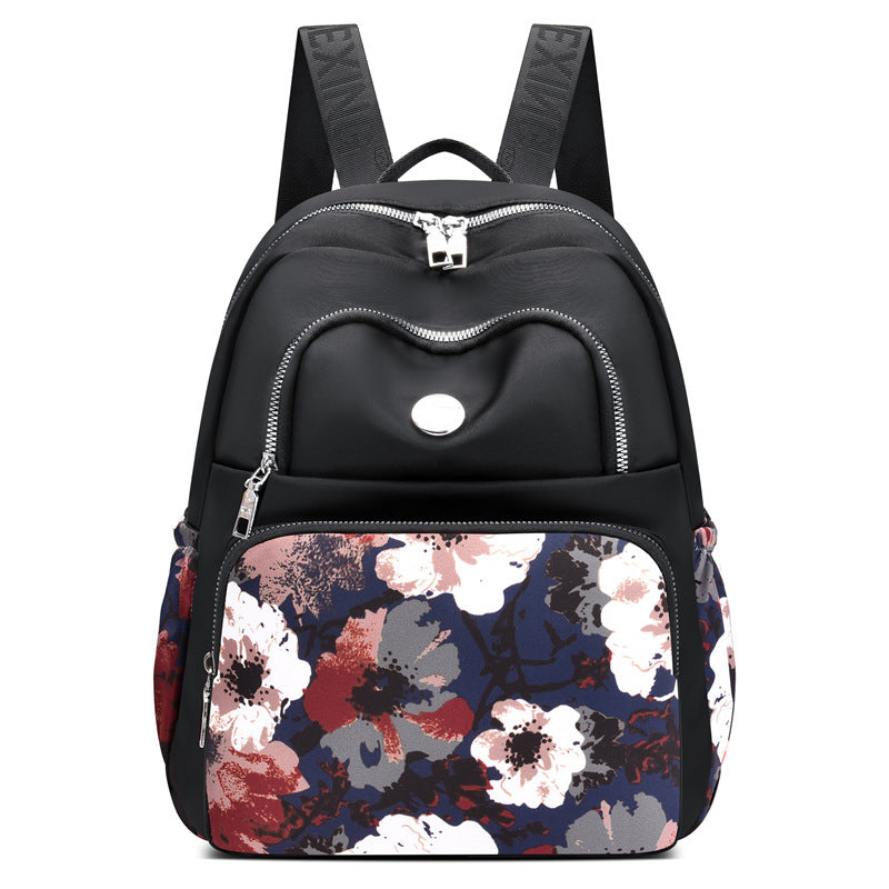 Women's Leisure Large Capacity Fashion Printed Nylon Backpacks