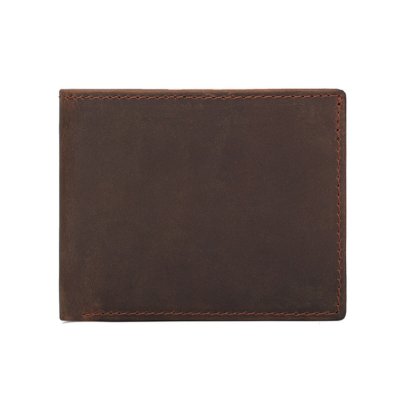 Vintage Leather Top Layer Crazy Horse Men's Wallets