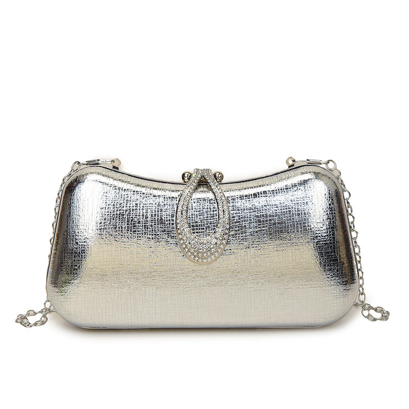Classy Women's Fashion Portable Glossy Dinner Shoulder Bags