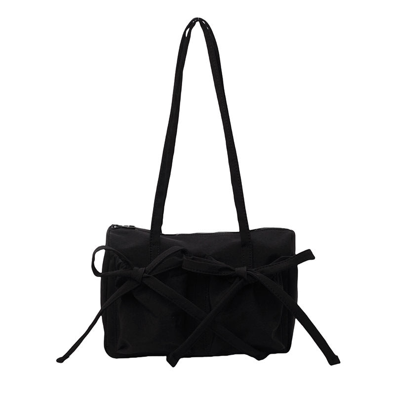 Women's Large Capacity Simple Solid Color Commute Shoulder Bags