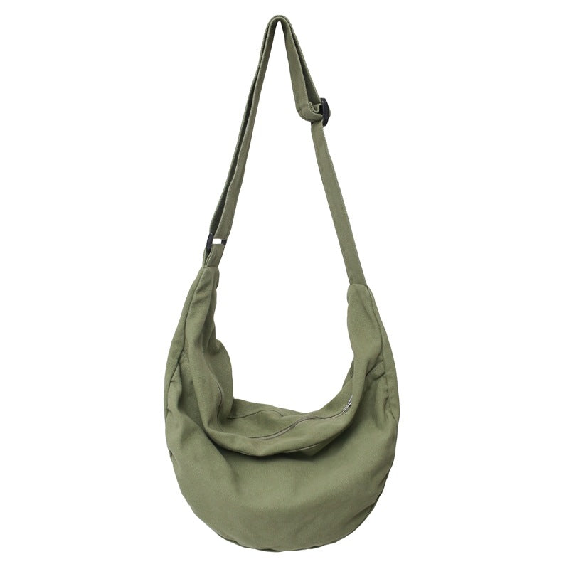 Women's & Men's & Korean Simple Solid Color Dumpling Camp Crossbody Bags