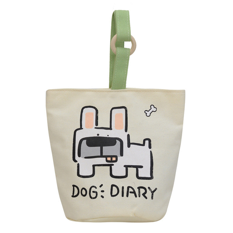 Women's Portable Mummy Canvas Shopping Cute Lunch Bags