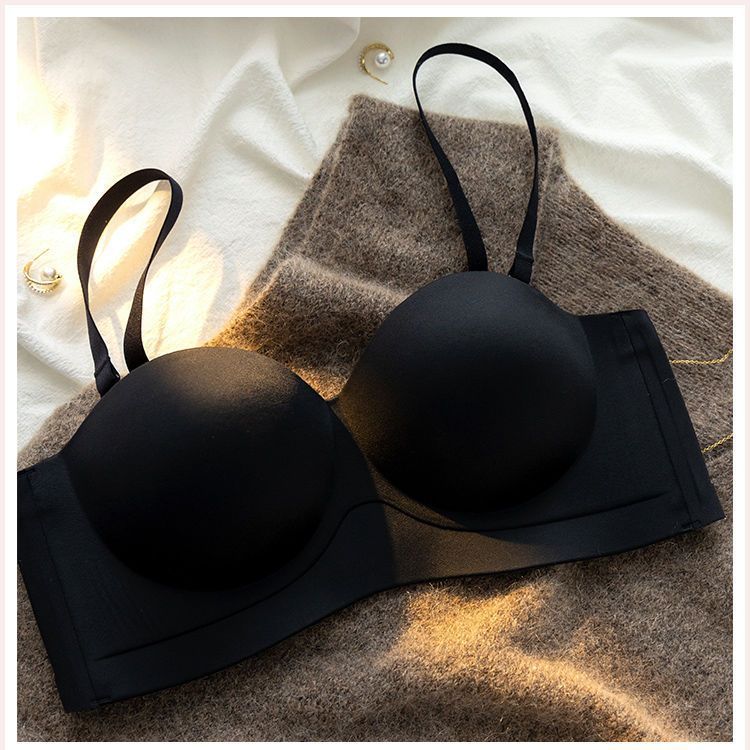 Women's Push Up Small Breast Exaggerating Tube Top Everyday Bras