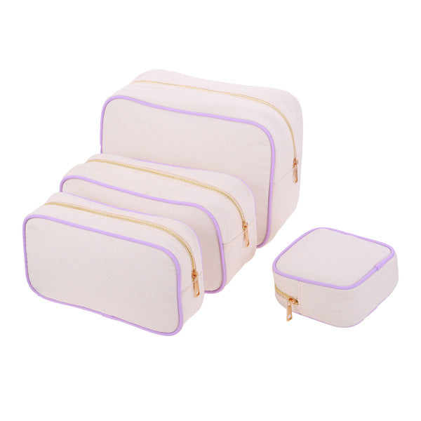 Women's Capacity Canvas Makeup Good-looking Portable Waterproof Cosmetic Bags
