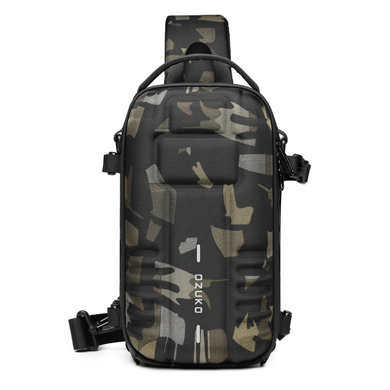 Attractive Men's Hard Shell Function Tactics Men's Chest Bags