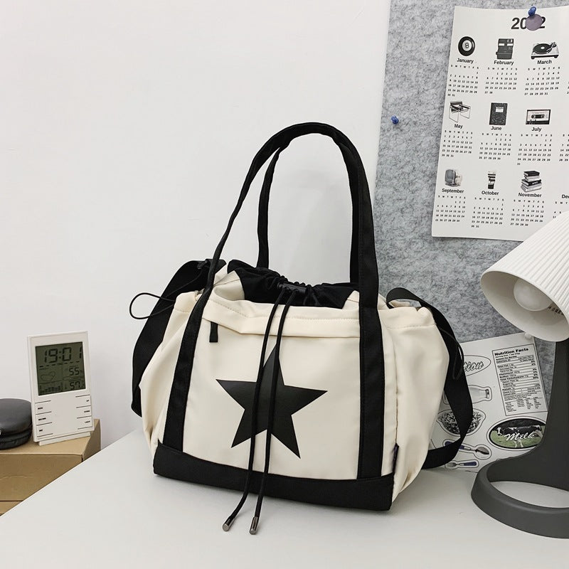 Men's Color Matching Trendy Large Capacity Korean Crossbody Bags