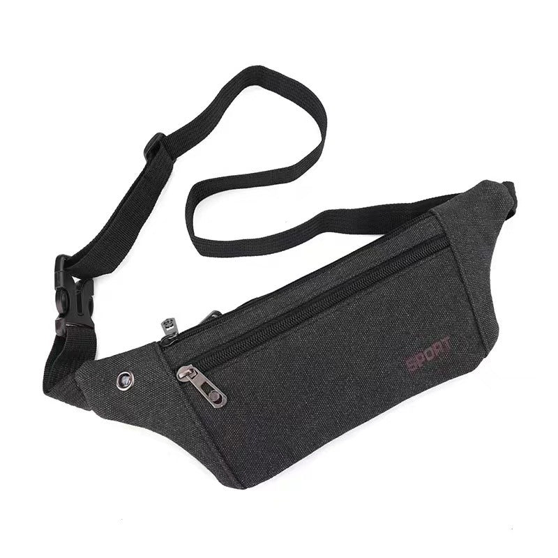 Women's & Men's & Capacity Canvas Leisure Collect Money Men's Waist Packs