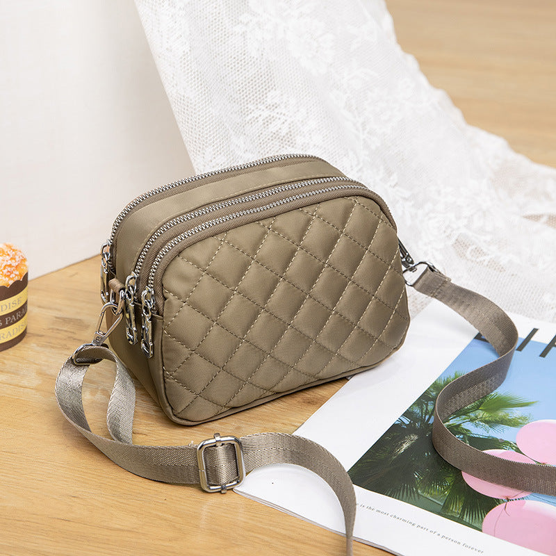 Women's For Rhombus Trendy Fashion Waterproof Nylon Bags