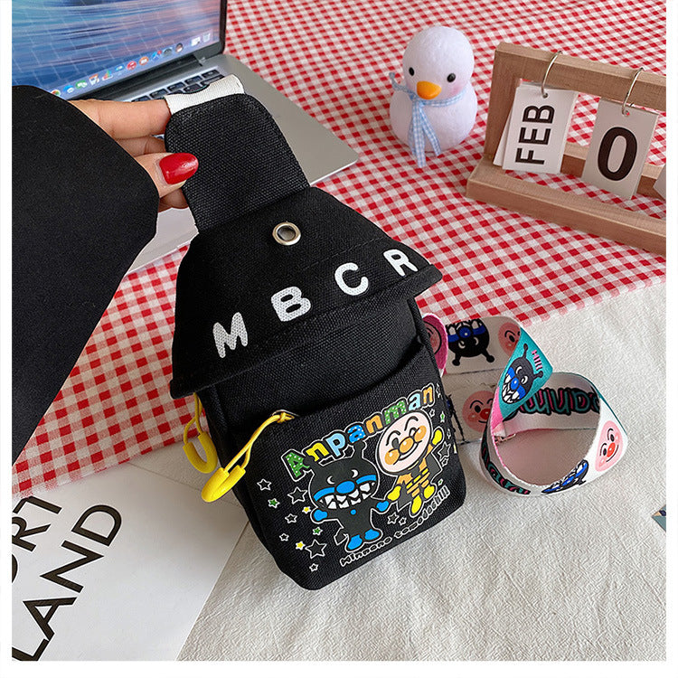 Cute Bread Superman Boys Hot Cartoon Crossbody Bags
