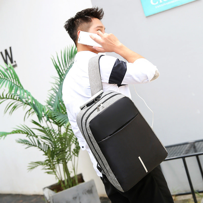 Rechargeable Business Large Capacity Computer Korean Backpacks