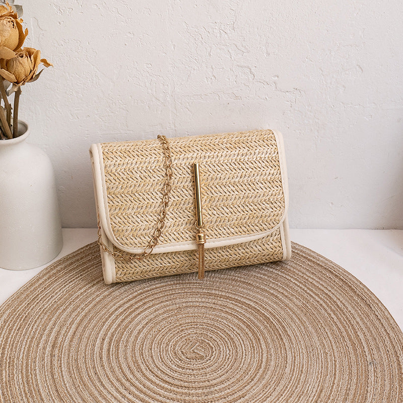 Comfortable Women's Straw Trendy Pouches Woven Crossbody Bags