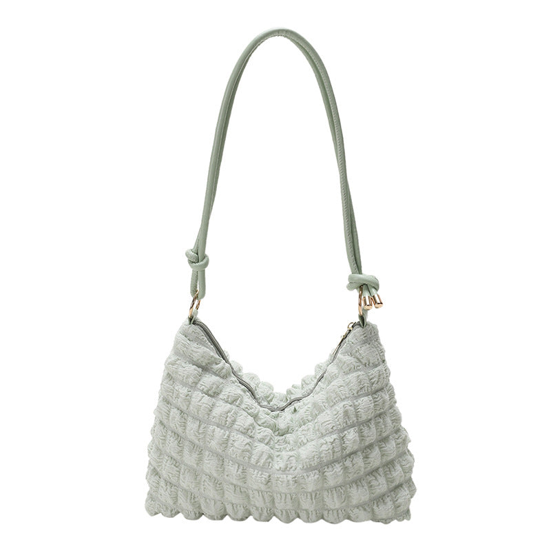 Women's Simple Gentle Elegant Pleated Underarm Arm Bags