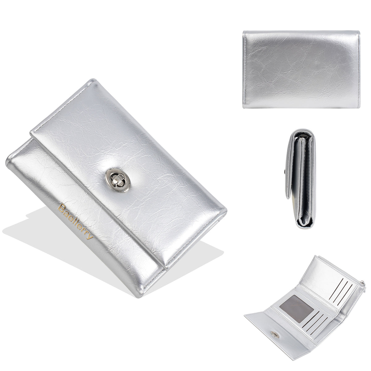 Women's Three-fold Exquisite Short Multiple Slots High-grade Ladies Wallet