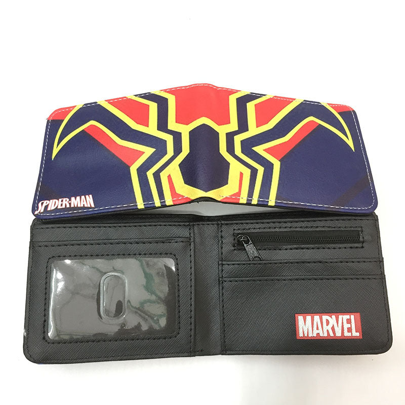 Men's Heros Short Black Spider Green Less Ladies Wallets